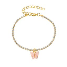 image-Jin Yi Butterfly Rhinestone Anklet for Women