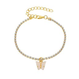image-Jin Yi Butterfly Rhinestone Anklet for Women