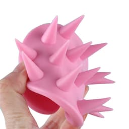 image-Silicone Shampoo Massage Brush Hair Scalp Care Bath Brush