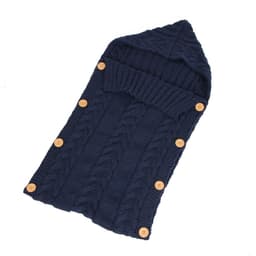 image-Baby Knitted Acrylic Sleeping Bag Envelope Style 0-1 Years Gray