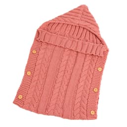 image-Baby Knitted Acrylic Sleeping Bag Envelope Style 0-1 Years Gray
