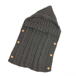 image-Baby Knitted Acrylic Sleeping Bag Envelope Style 0-1 Years Gray