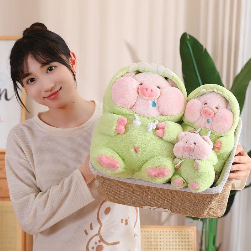 image-Dinosaur Pig Plush Toy Doll 40cm Scented Short Plush Animal Gift