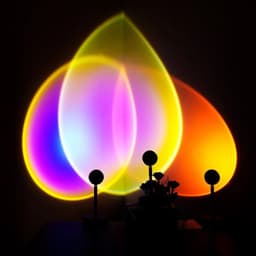 image-Sunset Projection Night Light Lamp Red Atmosphere Bedroom Table Lamp