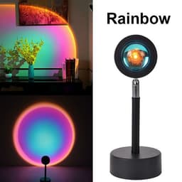 image-Sunset Projection Night Light Lamp Red Atmosphere Bedroom Table Lamp