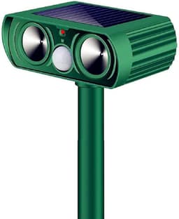 image-Solar Ultrasonic Animal Repeller for Outdoor Use