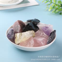 image-9PCS Natural Rough Crystal Chakra Gemstone Raw Healing Quartz Stone Set