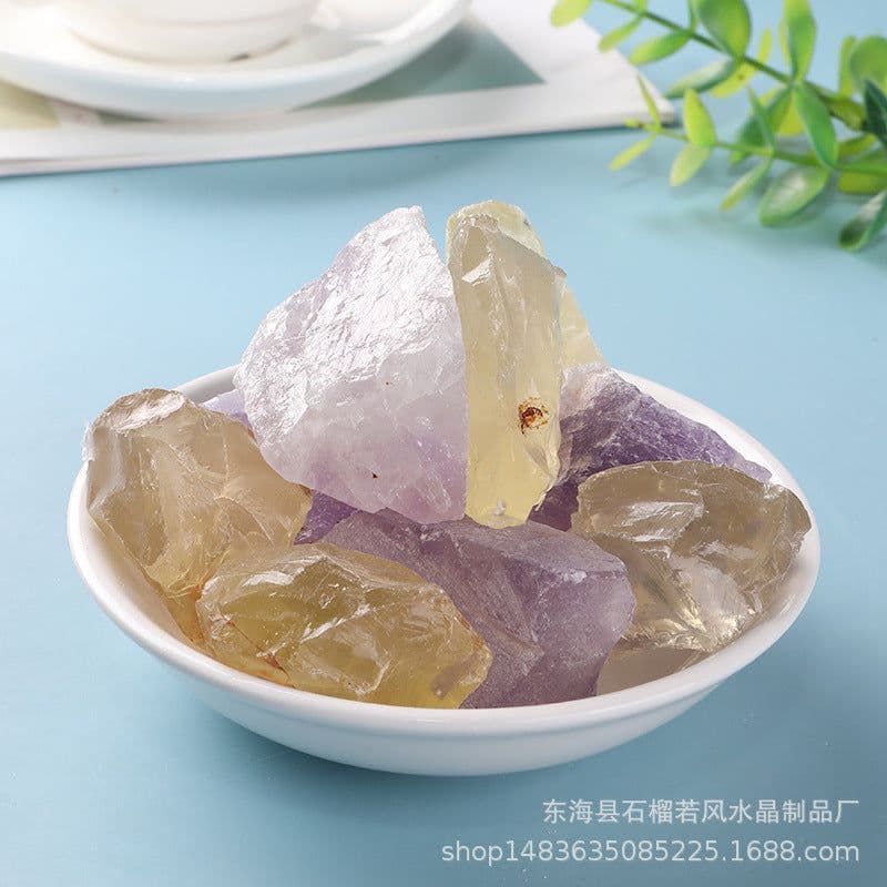 image-9PCS Natural Rough Crystal Chakra Gemstone Raw Healing Quartz Stone Set