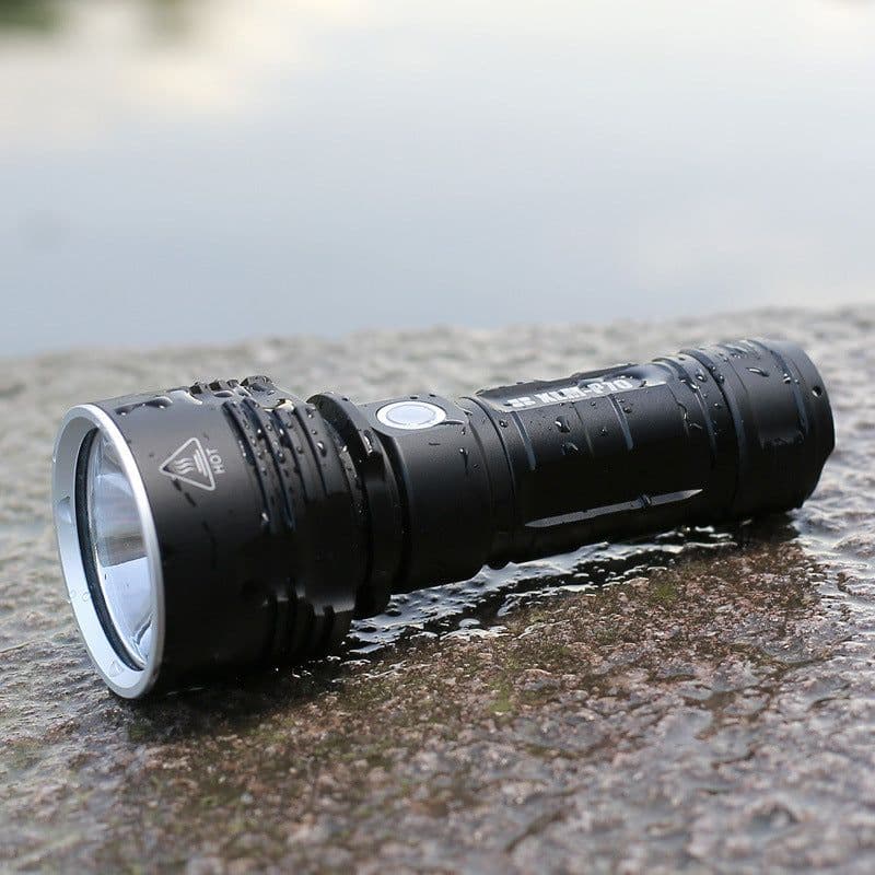 image-P70 LED Flashlight Rechargeable Waterproof 30W High Power USB