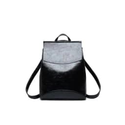 image-Nylon Stripe Backpack Women Casual Daily 20L Yellow Brown