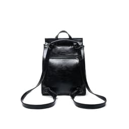 image-Nylon Stripe Backpack Women Casual Daily 20L Yellow Brown