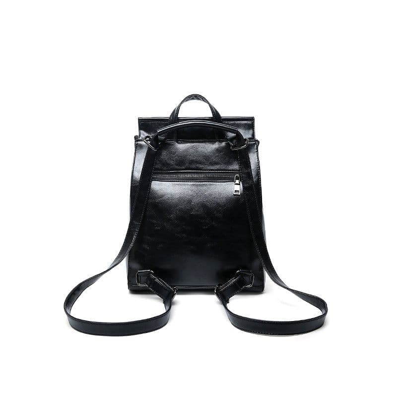 image-Nylon Stripe Backpack Women Casual Daily 20L Yellow Brown