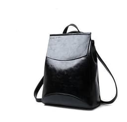 image-Nylon Stripe Backpack Women Casual Daily 20L Yellow Brown