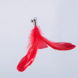image-Cat Teaser Wand with Suction Cup, Feather, Replacement Heads & Bell