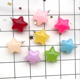 image-25mm Acrylic Pentagram Star Pendant - Royal Blue