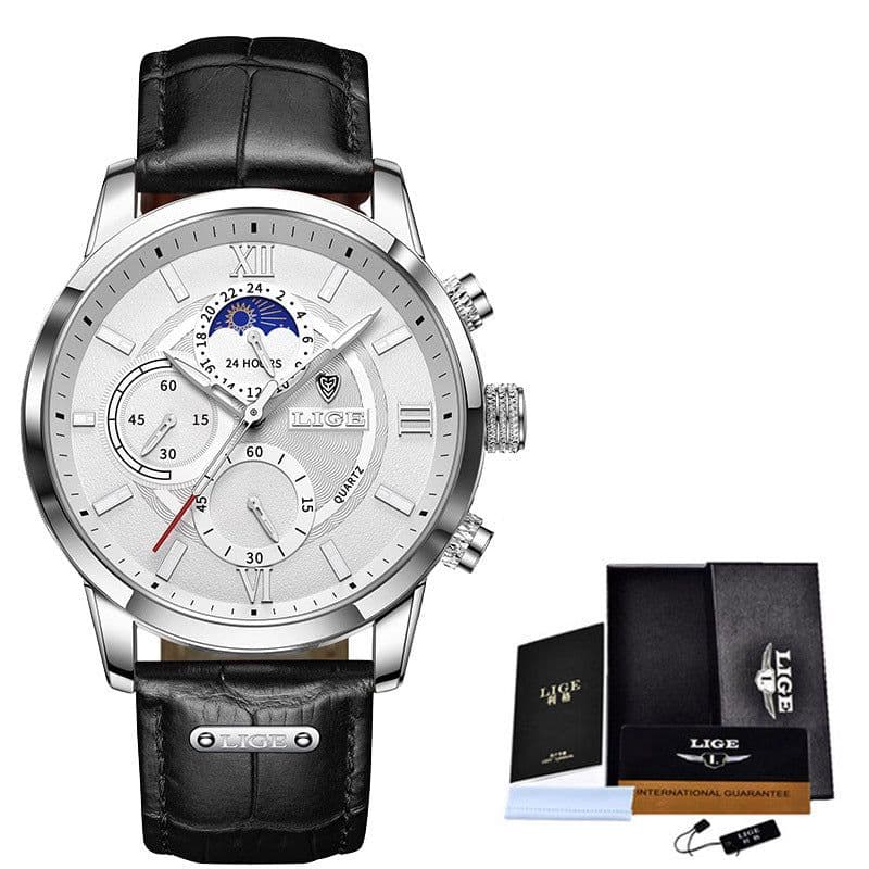image-Lige LG8932 Quartz Chronograph Business Watch