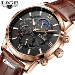 image-Lige LG8932 Quartz Chronograph Business Watch