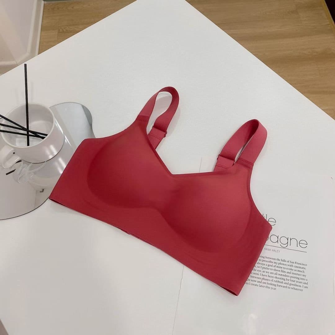image-Seamless Push-Up Sports Bra No Wire Adjustable Shoulder Straps