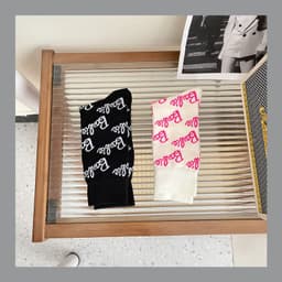 image-Cotton Mid-Tube Casual Socks Unisex Sports Absorbing White One Size