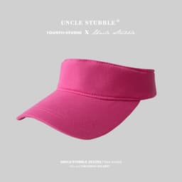image-Cotton Baseball Cap Visor Hat Adjustable Striped Summer Sun Shade