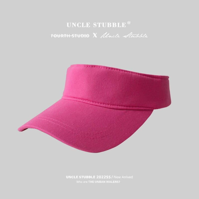 image-Cotton Baseball Cap Visor Hat Adjustable Striped Summer Sun Shade