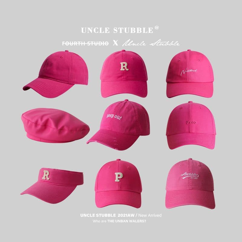image-Cotton Baseball Cap Visor Hat Adjustable Striped Summer Sun Shade