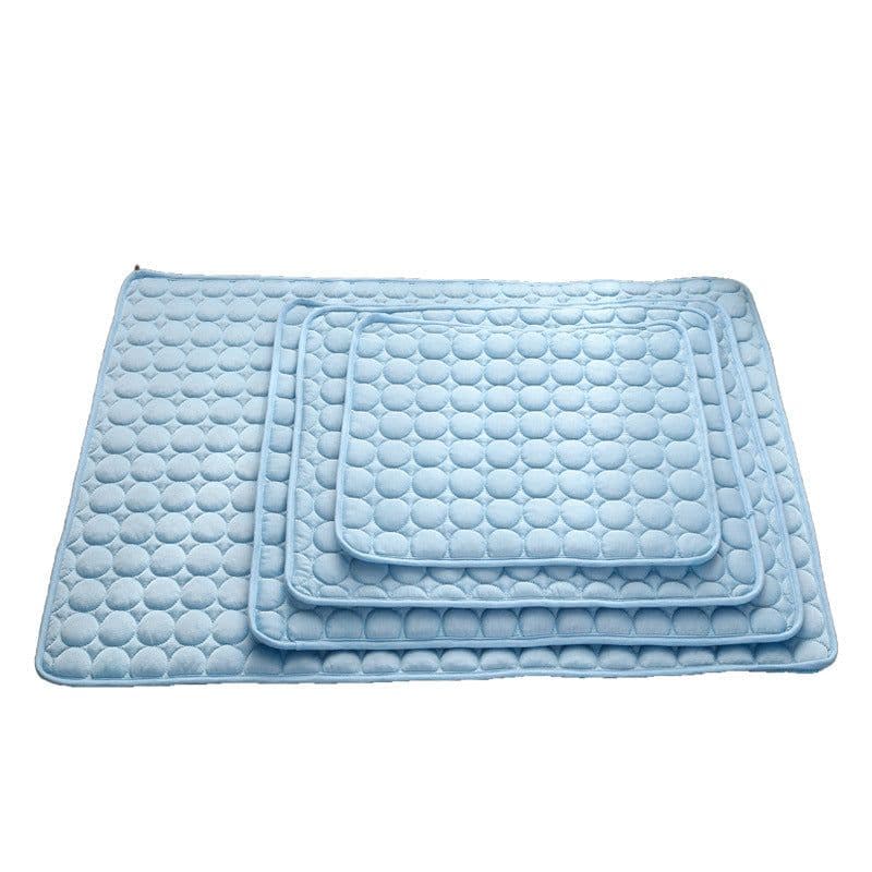 image-Pet Ice Silk Cooling Mat - Dog Cat Seat Cushion Summer Bed