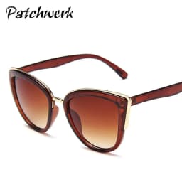 image-PATCHWERK Cat Eye Sunglasses Fashion Leopard Print Frame