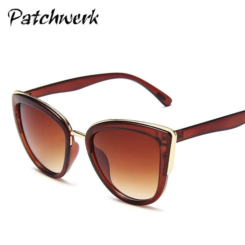 image-PATCHWERK Cat Eye Sunglasses Fashion Leopard Print Frame