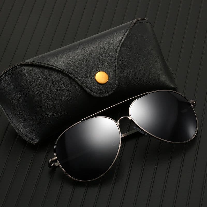 image-Mew-two F8019 Aviator Sunglasses Metal Frame UV400 Retro