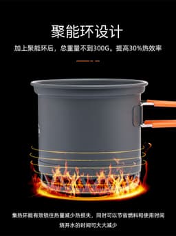 image-Widesea WSC-105 Camping Pot Set Aluminum Alloy Outdoor Cookware