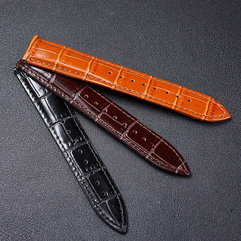 image-GETALIA Genuine Leather Watch Strap 22mm Quick Release Brown
