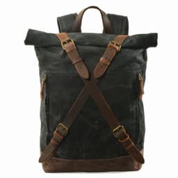 image-MUCHUAN Canvas Backpack Men's 20-35L Waterproof Anti-Theft Laptop Bag