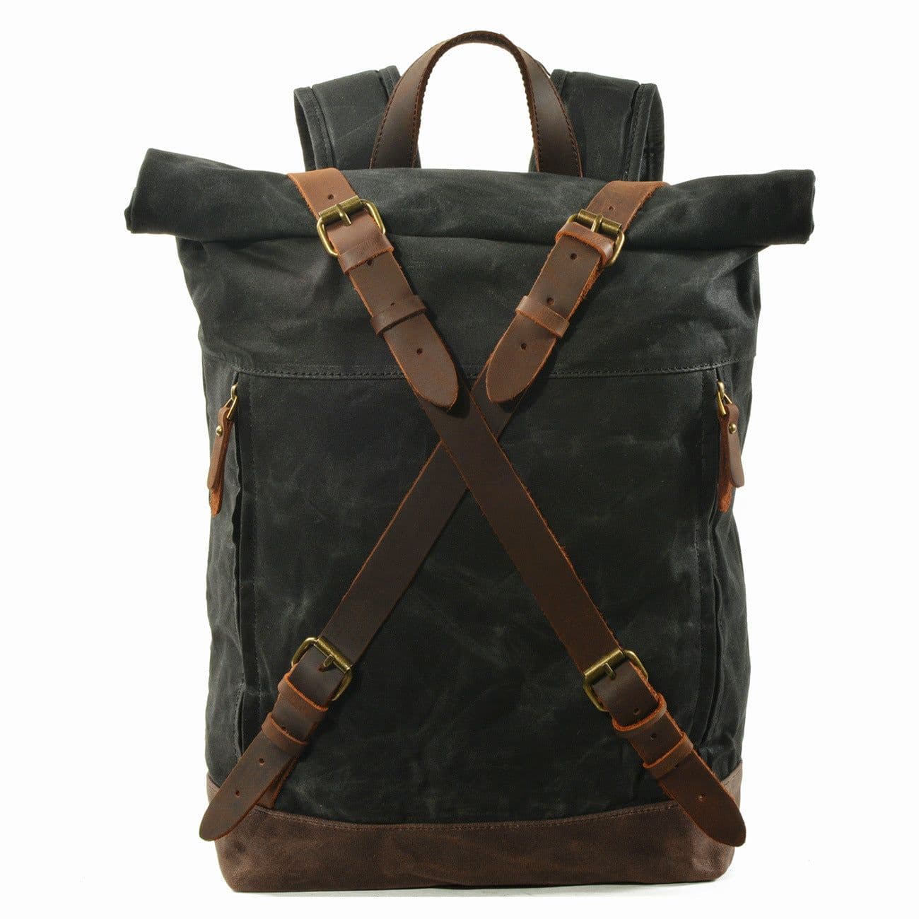 image-MUCHUAN Canvas Backpack Men's 20-35L Waterproof Anti-Theft Laptop Bag