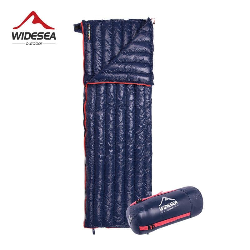 image-Widesea Camping Down Sleeping Bag 90% White Duck Down Envelope Lightweight