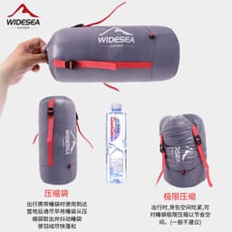 image-Widesea Camping Down Sleeping Bag 90% White Duck Down Envelope Lightweight