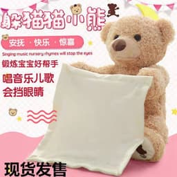 image-Talking Peek-a-Boo Teddy Bear Plush Toy for Kids