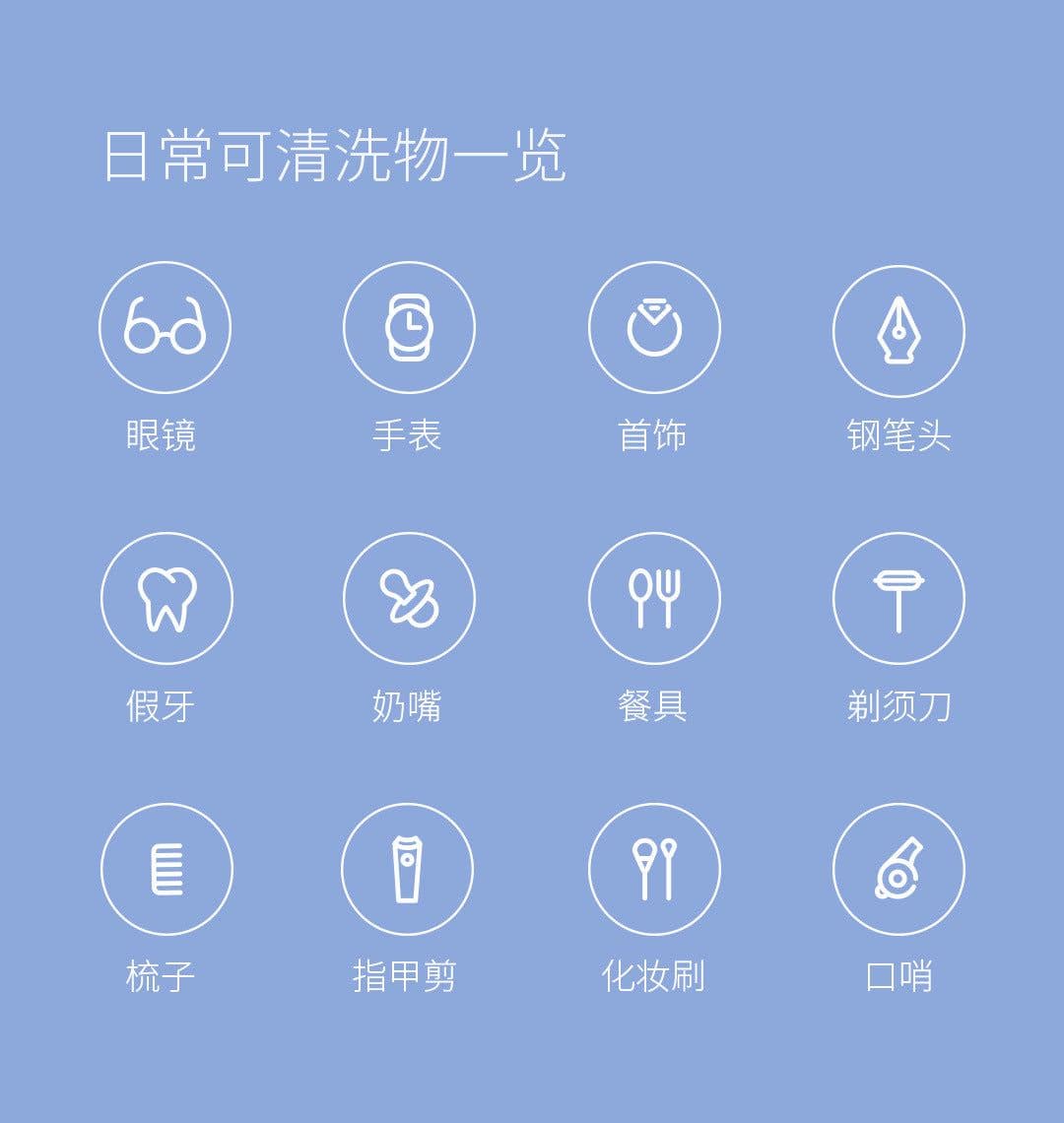 image-Xiaomi Youpin Doctor Ozawa Ultrasonic Cleaner for Glasses Jewelry Watches