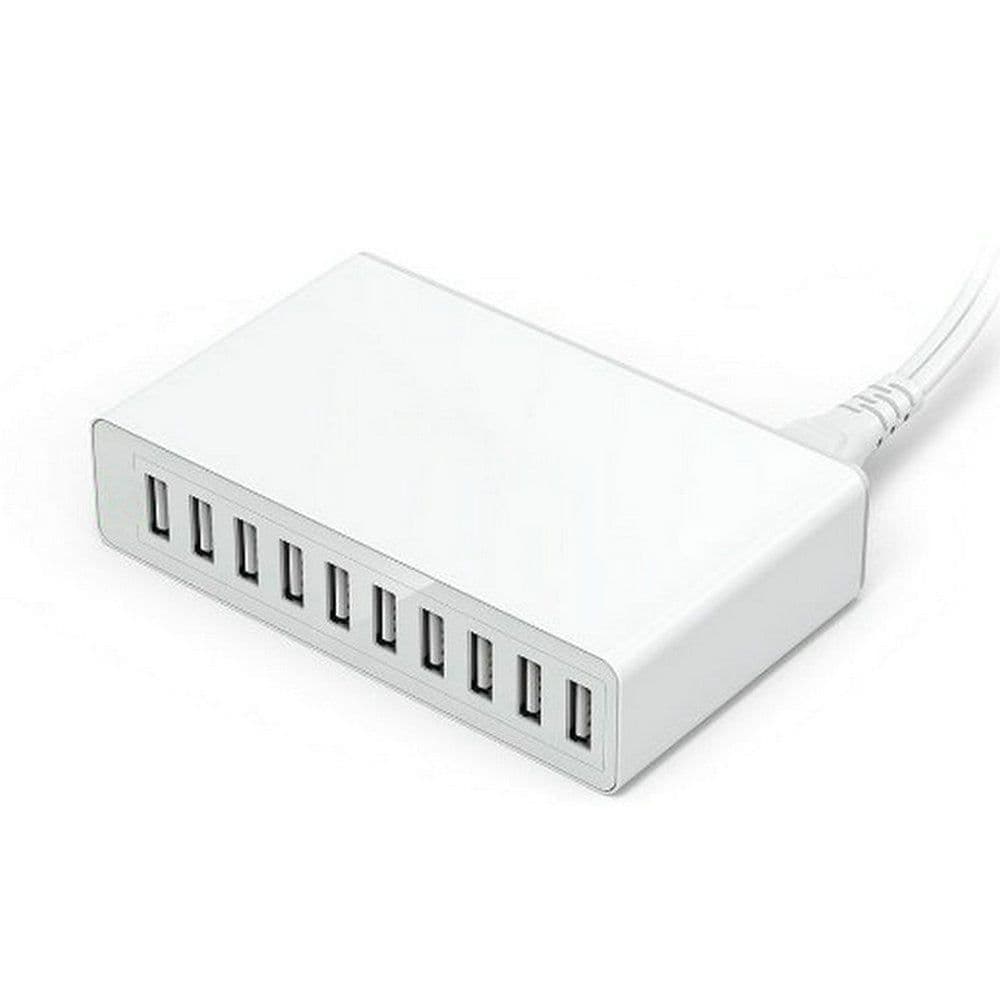 image-60W USB Charger 12A 6-Port 100-240V US Plug