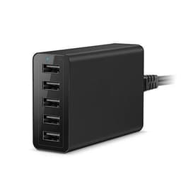 image-60W USB Charger 12A 6-Port 100-240V US Plug