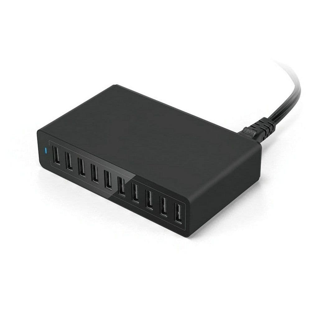image-60W USB Charger 12A 6-Port 100-240V US Plug