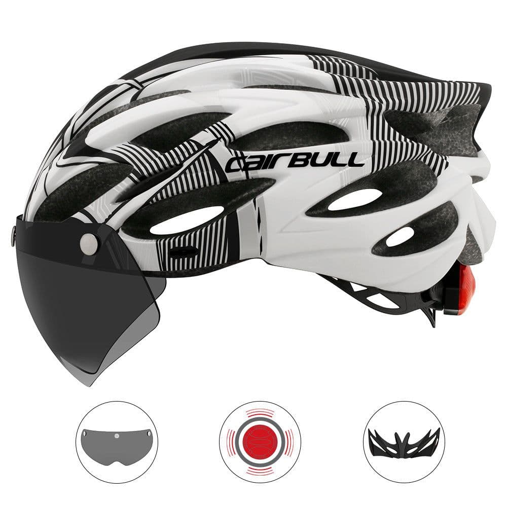image-Cairbull ALLROAD 2020 Bike Helmet with Lens, Brim & Tail Light