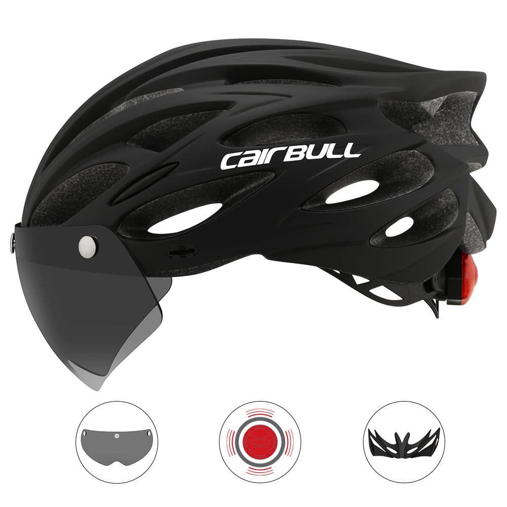 image-Cairbull ALLROAD 2020 Bike Helmet with Lens, Brim & Tail Light