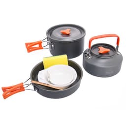 image-Widesea Camping Pot Set 2-3 People Aluminum Alloy with Teapot
