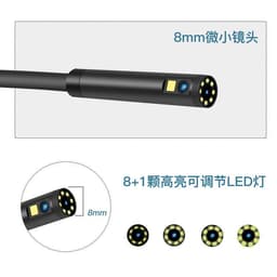 image-HD 1080P Dual Lens Industrial Endoscope Camera with Screen