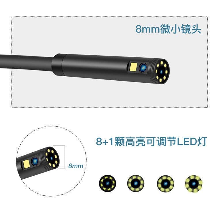 image-HD 1080P Dual Lens Industrial Endoscope Camera with Screen