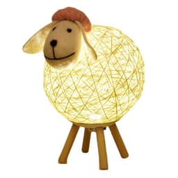 image-Smart Voice Control Lamb Night Light with Remote & App Control