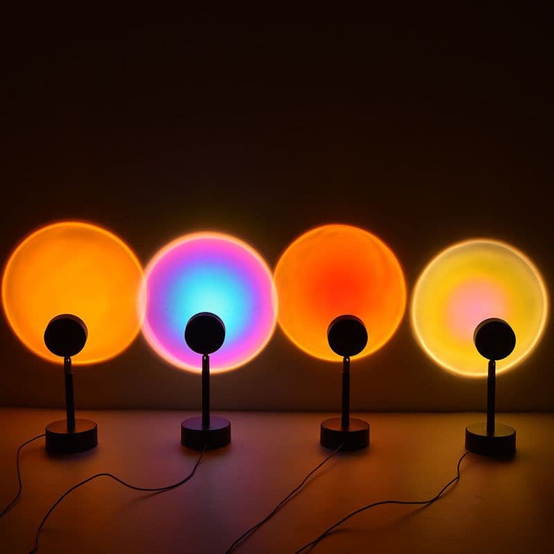 image-HY Sunset Projection Night Light LED Atmosphere Lamp Bedroom