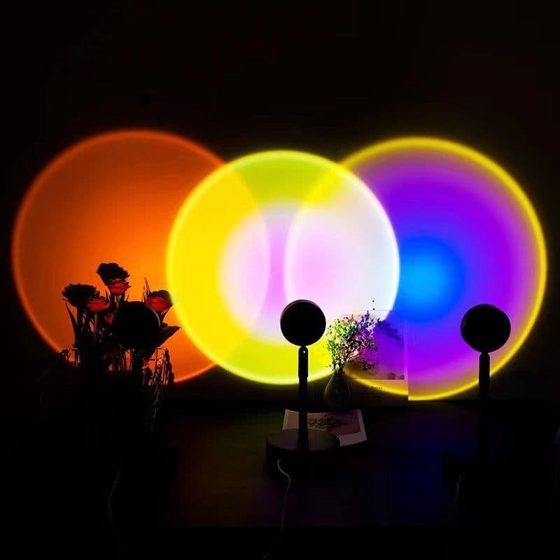image-HY Sunset Projection Night Light LED Atmosphere Lamp Bedroom
