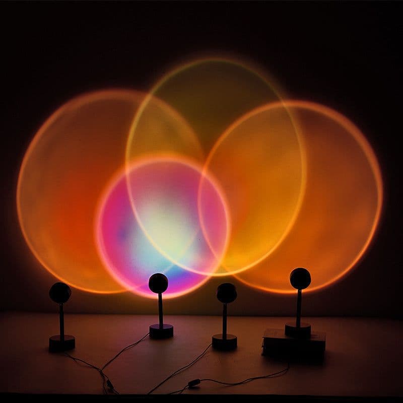 image-HY Sunset Projection Night Light LED Atmosphere Lamp Bedroom